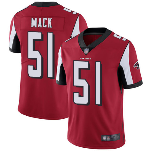 Atlanta Falcons Limited Red Men Alex Mack Home Jersey NFL Football #51 Vapor Untouchable->women nfl jersey->Women Jersey